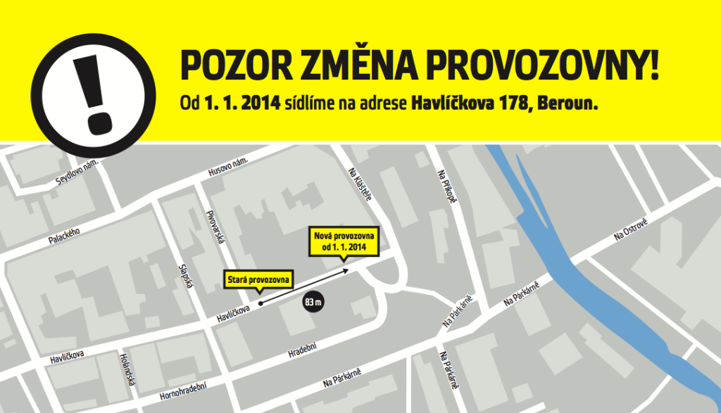 Digisatcs -změna provozovny Beroun